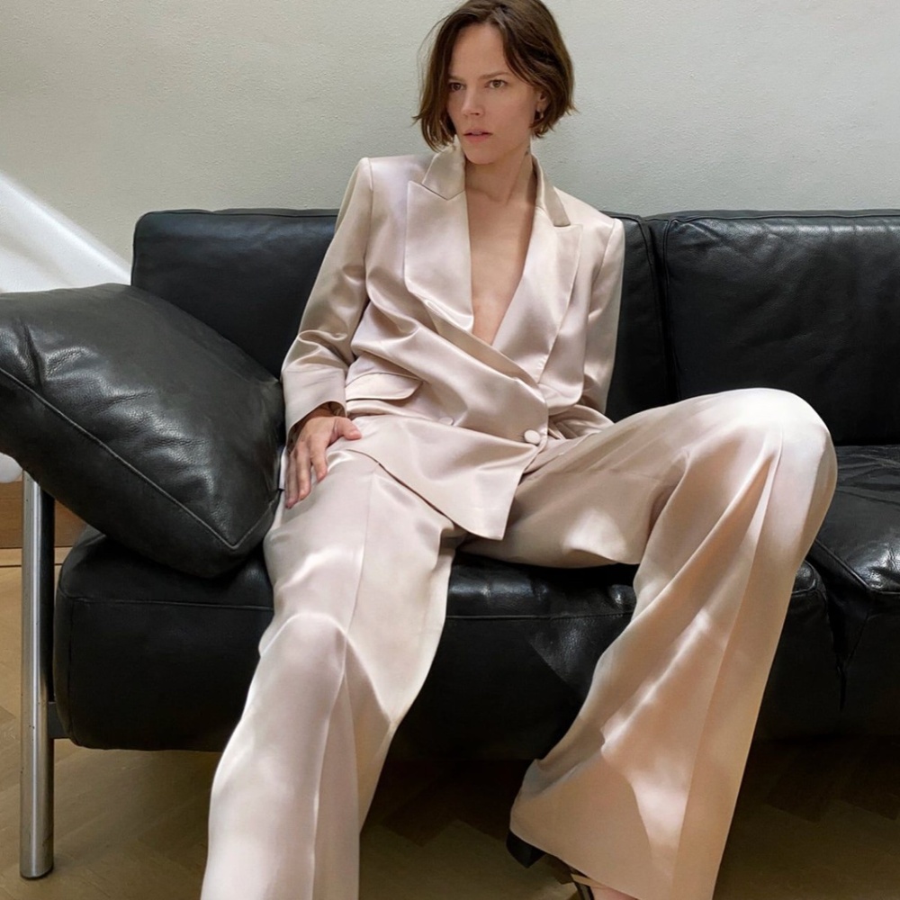 Zara Satin Pants Suit